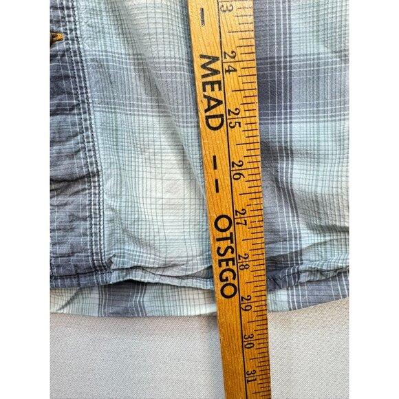 Carhartt Mens Button Down Shirt Size M Blue Plaid Relaxed Fit Pockets Casual - Picture 6 of 11